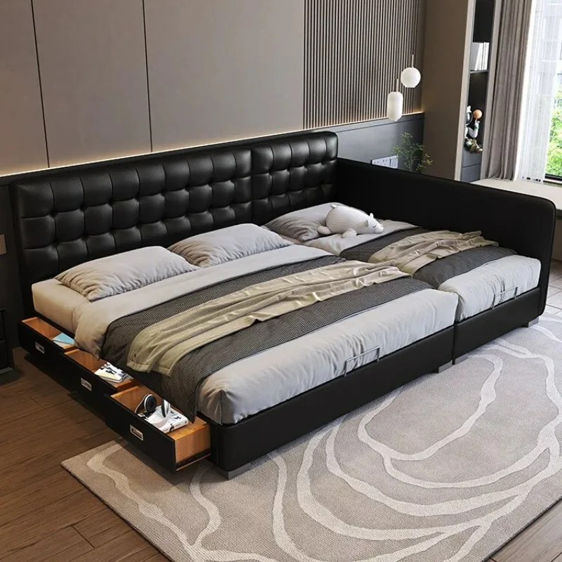 Luxury Full Size Kids Room Bedroom Beds Family Floor Children 180x200cm Bed Frames Queen Guardrail Adults Headboard Furniture
Luxury Full Size Kids Room Bedroom Beds Family Floor Children 180x200cm Bed Frames Queen Guardrail Adults Headboard Furniture
