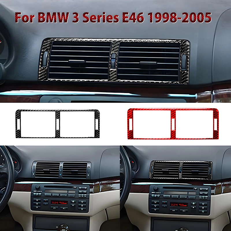 For BMW E46 1998-2005 Accessories Para Auto Carbon Fiber Car Dashboard Panel Central Air Outlet Decoration Frame Cover Stickers
For BMW E46 1998-2005 Accessories Para Auto Carbon Fiber Car Dashboard Panel Central Air Outlet Decoration Frame Cover Stickers