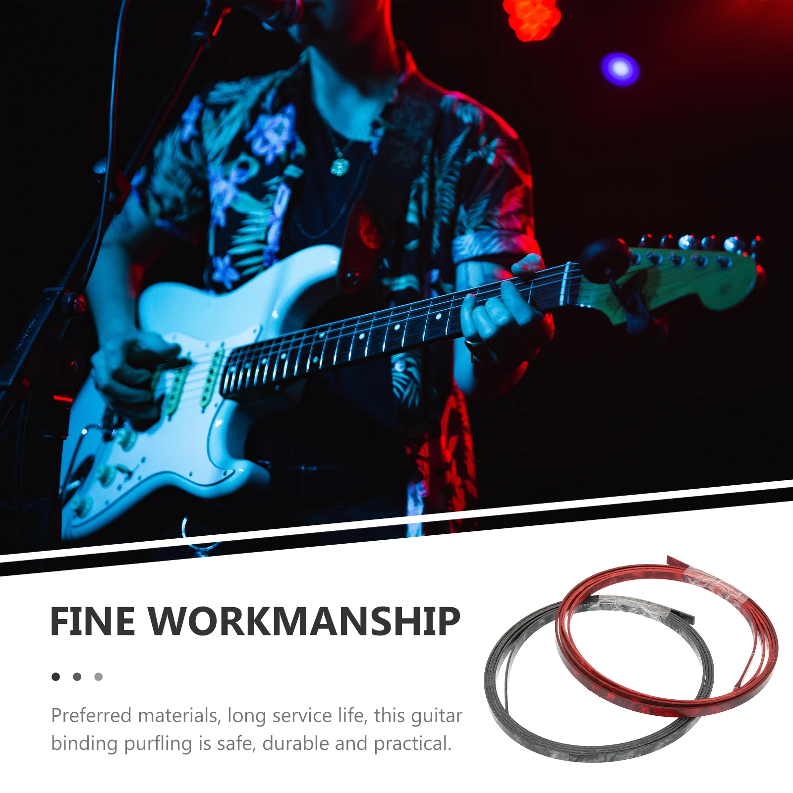 2 Pcs Guitar Strips Plastic Binding Repair Purfling Strap Inlay and Acoustic Accessories
2 Pcs Guitar Strips Plastic Binding Repair Purfling Strap Inlay and Acoustic Accessories