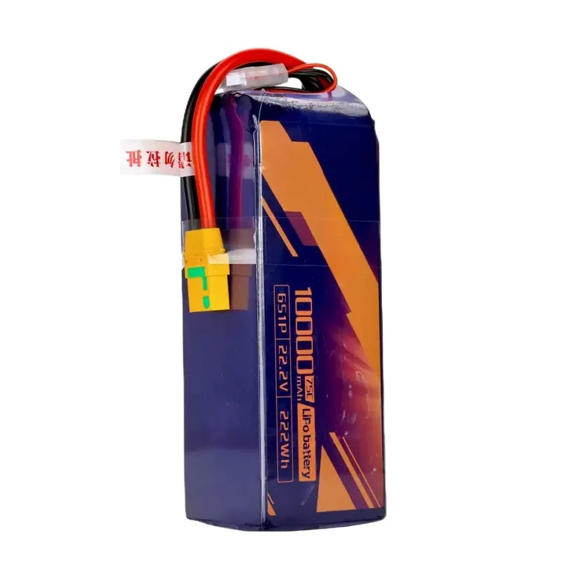 10000mah 6s1p 22.2V 75C Modle High-rate Drone Battery with XT60/XT90-S
10000mah 6s1p 22.2V 75C Modle High-rate Drone Battery with XT60/XT90-S