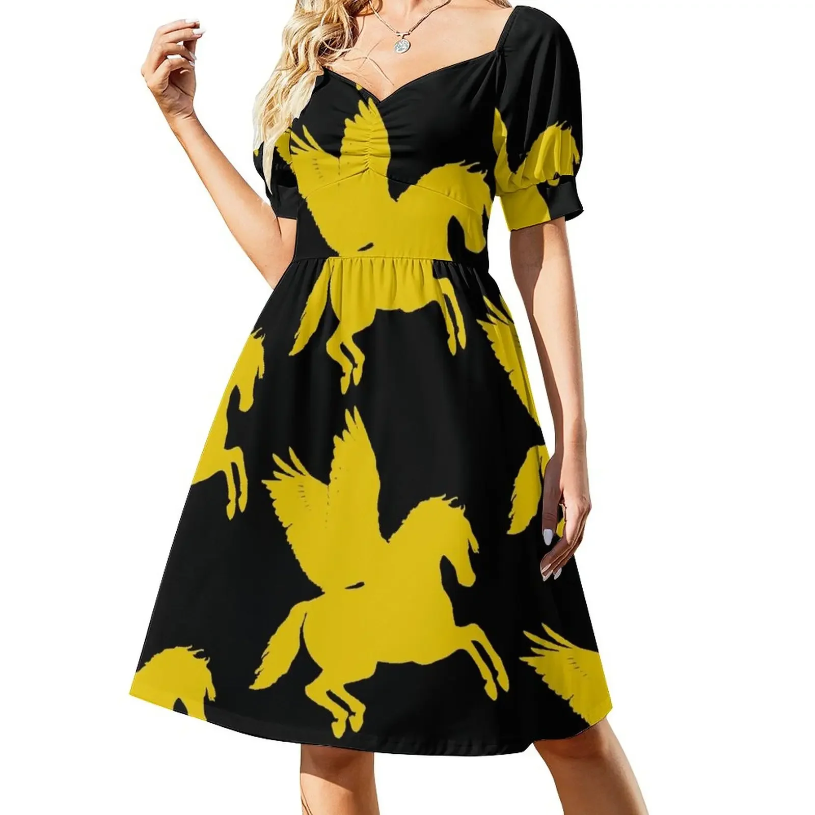 Pegasus gold Short-Sleeved Dress dresses for womens 2025 summer dress woman 2025 trendy dress women summer 2025
Pegasus gold Short-Sleeved Dress dresses for womens 2025 summer dress woman 2025 trendy dress women summer 2025