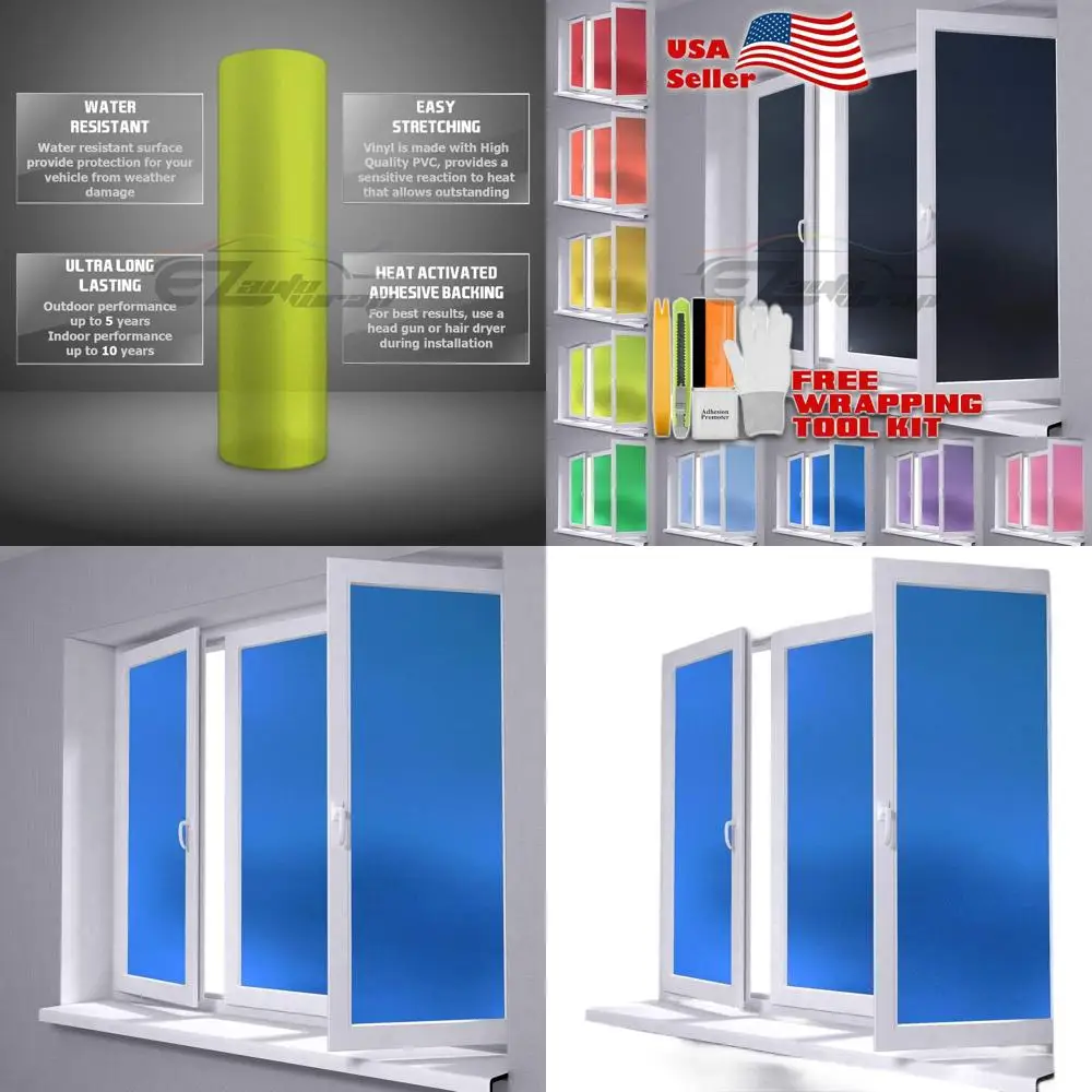 48x96 Inch Frosted Blue Glass Effect Window Film for Privacy - Easy Peel and Stick, Waterproof, Ideal for Home and Bathroom
48x96 Inch Frosted Blue Glass Effect Window Film for Privacy - Easy Peel and Stick, Waterproof, Ideal for Home and Bathroom