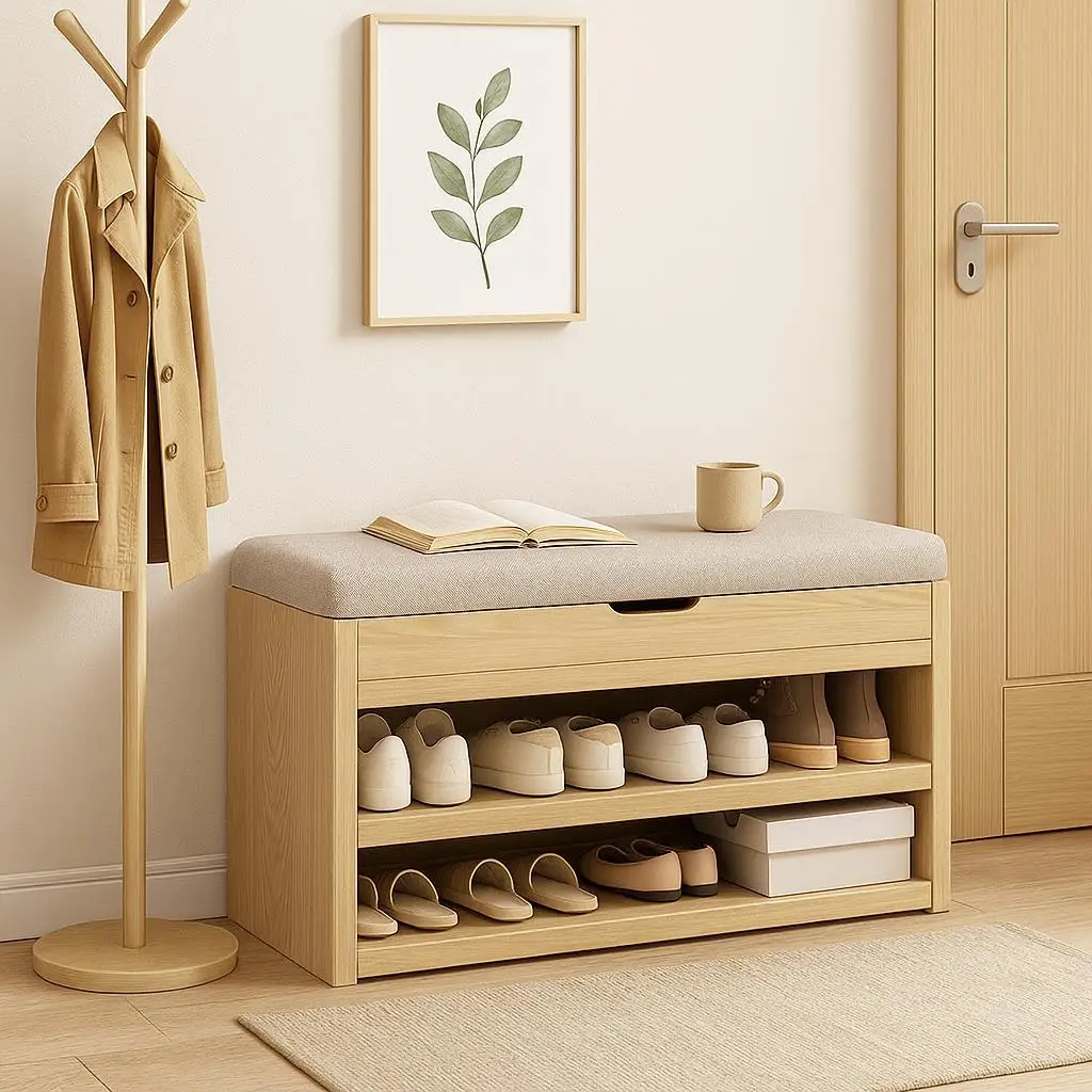 Solid wood shoe changing stool door home can sit shoe cabinet entrance door entrance very narrow can be stored multi-layer shoe
Solid wood shoe changing stool door home can sit shoe cabinet entrance door entrance very narrow can be stored multi-layer shoe