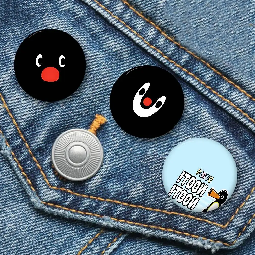 Cartoon Cute P-Pingu P-Penguin Tinplate Pin Button Custom Anime Role Old-school Brooch Cartoon Collar Badge Jewelry Gift Fans
Cartoon Cute P-Pingu P-Penguin Tinplate Pin Button Custom Anime Role Old-school Brooch Cartoon Collar Badge Jewelry Gift Fans