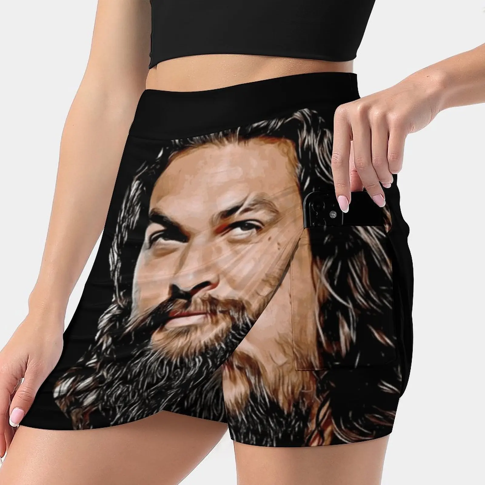 Jason Momoa цифровое изображение, рисование картины, Fanart, Женская Спортивная юбка с карманами Модный корейский стиль
Jason Momoa цифровое изображение, рисование картины, Fanart, Женская Спортивная юбка с карманами Модный корейский стиль