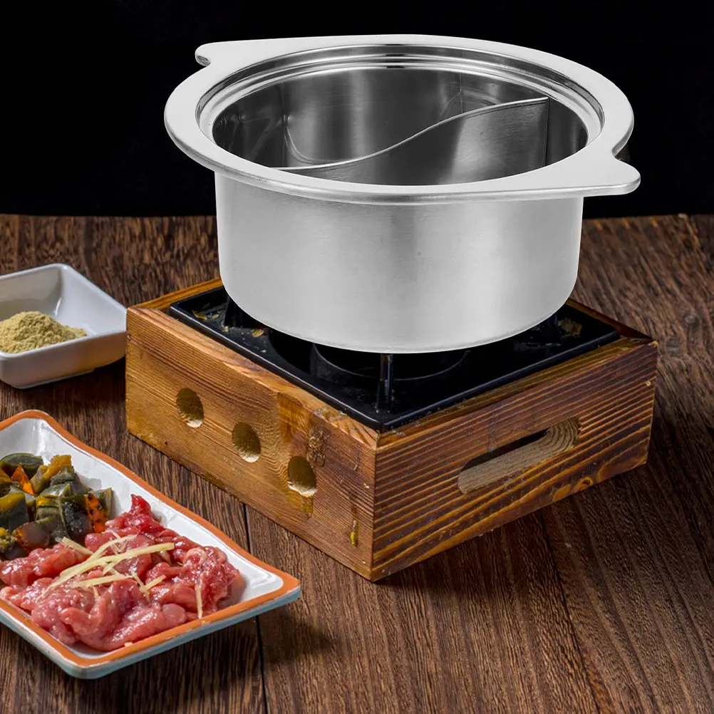 1Set Stainless Steel Hot Pot Divider Dual Flavor Deep Soup Pot Induction Cooker Compatible Thickened Design Nonstick Sauce Pan
1Set Stainless Steel Hot Pot Divider Dual Flavor Deep Soup Pot Induction Cooker Compatible Thickened Design Nonstick Sauce Pan