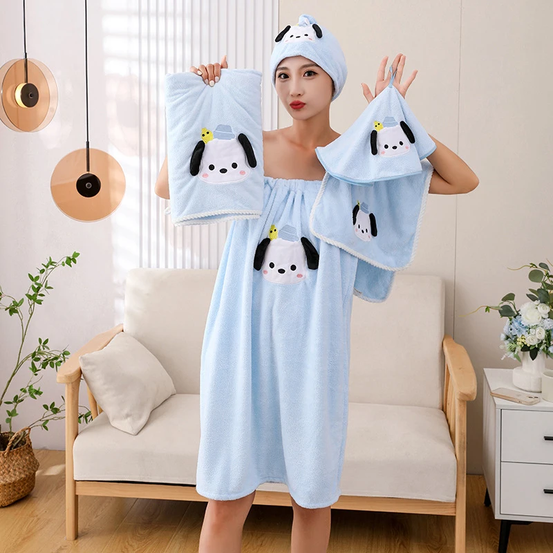 Шапочка для сухих волос Sanrio полакко, банное полотенце, милая банная юбка, банное полотенце, мультяшный Кот КТ, абсорбирующий шарф, подарки для девочек
Шапочка для сухих волос Sanrio полакко, банное полотенце, милая банная юбка, банное полотенце, мультяшный Кот КТ, абсорбирующий шарф, подарки для девочек