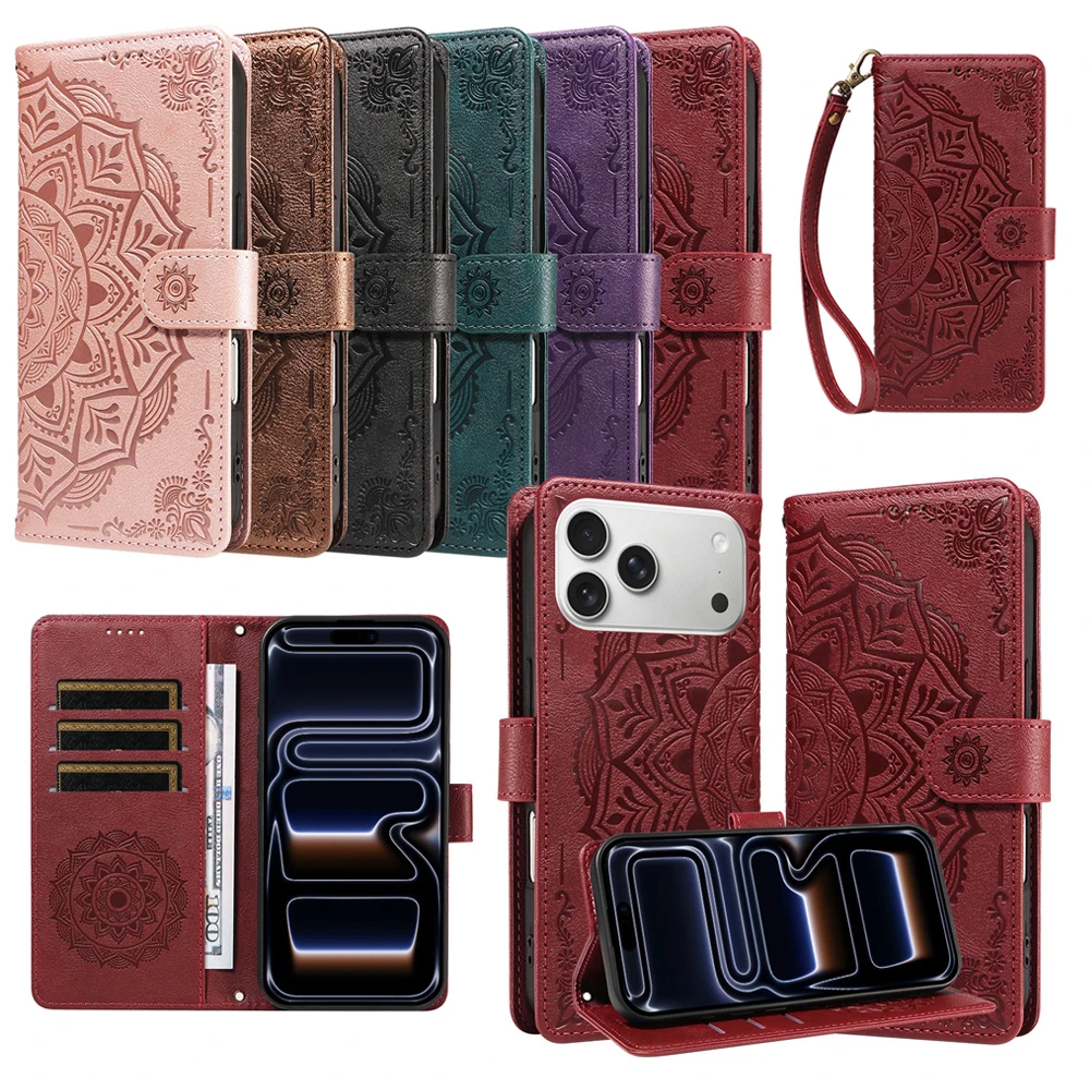 3D Embossed Mandala Flower Magnetic Leather Wallet Case For iPhone 17 Air 16 17e 16e 15 14 13 12 Mini 11 Pro Max Plus Flip Cover
3D Embossed Mandala Flower Magnetic Leather Wallet Case For iPhone 17 Air 16 17e 16e 15 14 13 12 Mini 11 Pro Max Plus Flip Cover