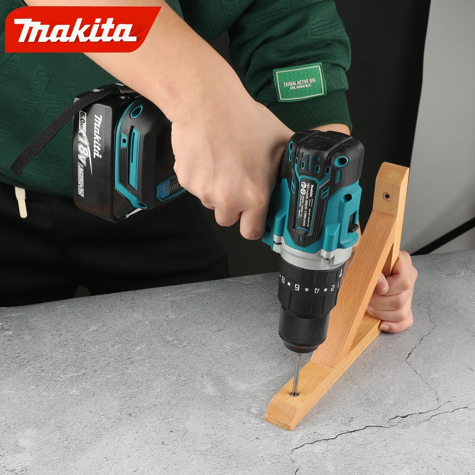 Makita DDF487 13mm red and black brushless household 18V lithium-ion charging impact drill, high torque electric screwdriver
Makita DDF487 13mm red and black brushless household 18V lithium-ion charging impact drill, high torque electric screwdriver