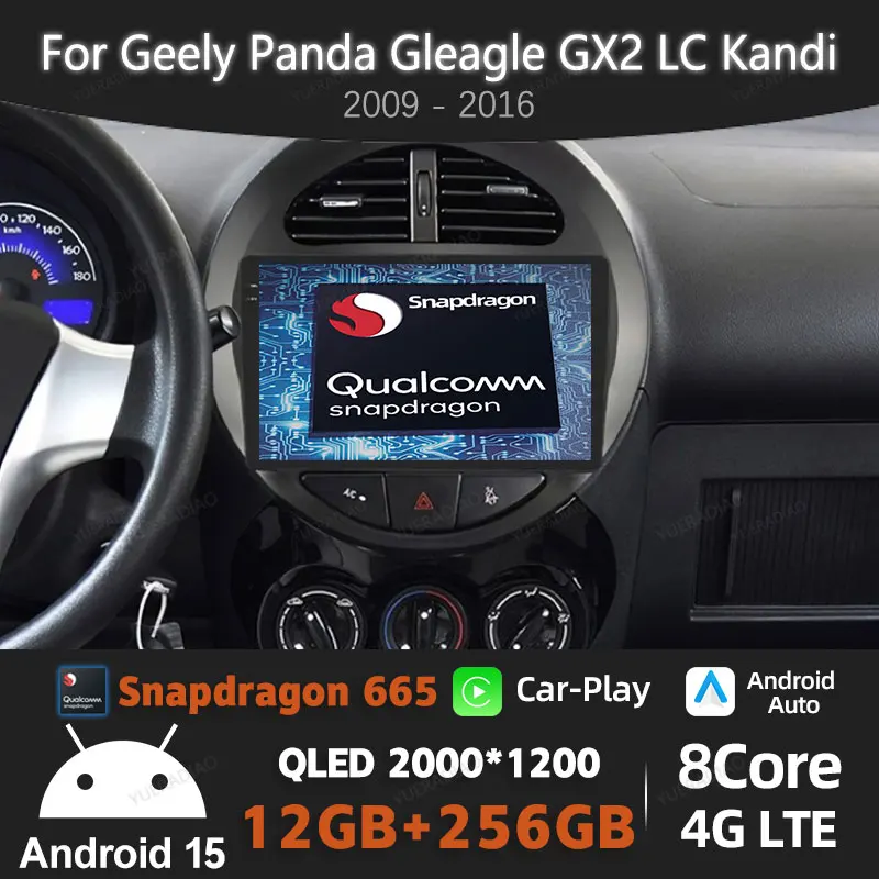 Android 15 Car Radio For Geely Panda Gleagle GX2 LC Kandi 2009 - 2016 Multimedia Stereo Video Player GPS NAVI Head Unit QLED BT
Android 15 Car Radio For Geely Panda Gleagle GX2 LC Kandi 2009 - 2016 Multimedia Stereo Video Player GPS NAVI Head Unit QLED BT