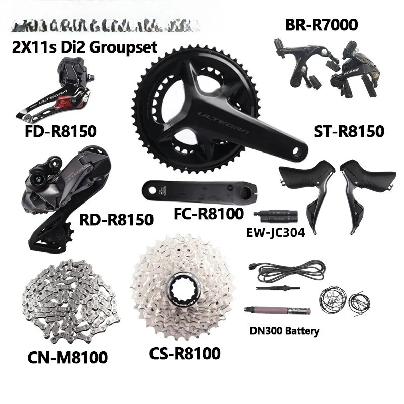 R8150 kit r8150 electronic transmission 2 * 12 speed road rim brake electric transmission large set
R8150 kit r8150 electronic transmission 2 * 12 speed road rim brake electric transmission large set