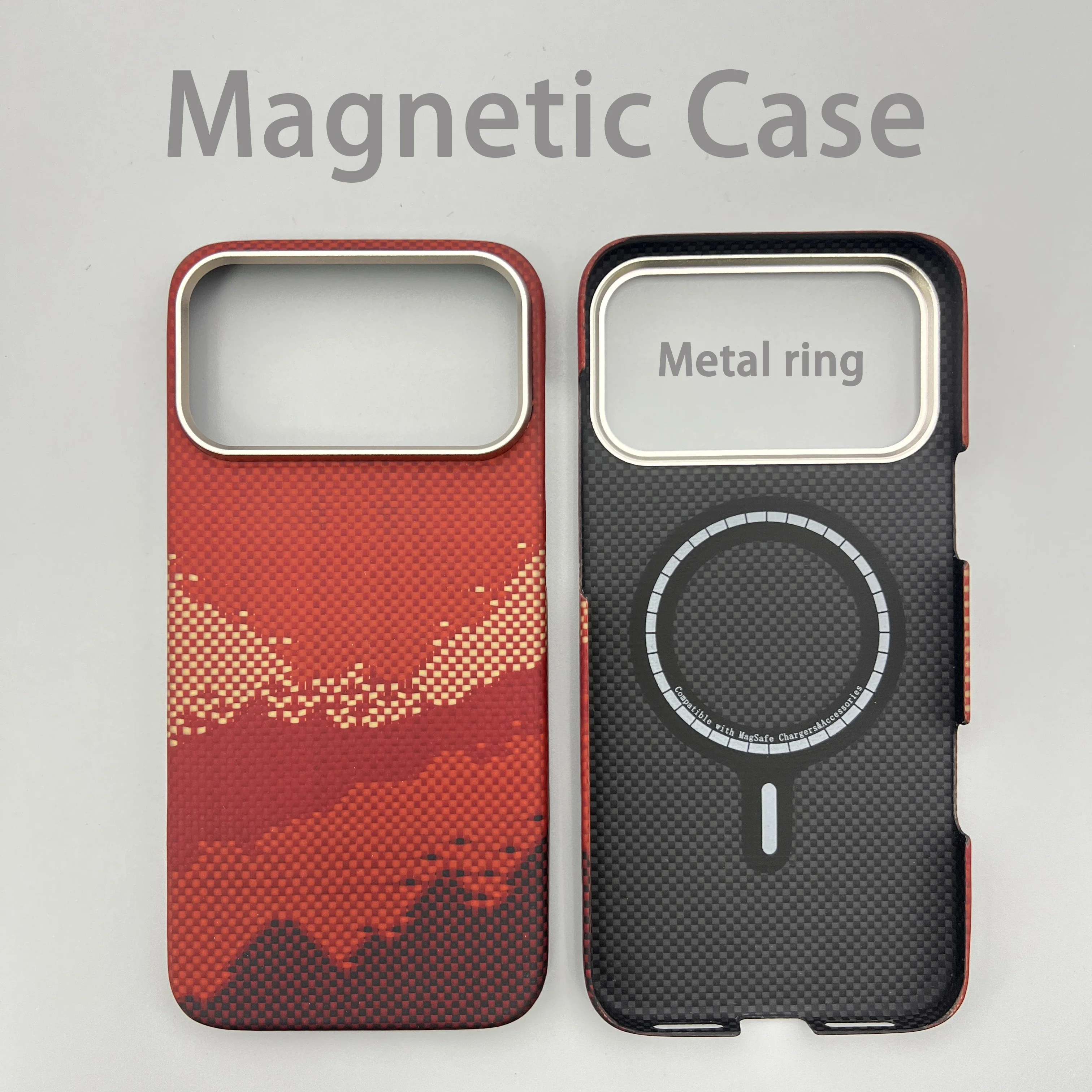 Kevlar aramid fiber 600D for iPhone 17 Pro Max/17Pro/17 phone case hard shell ultra-thin magnetic protective cover
Kevlar aramid fiber 600D for iPhone 17 Pro Max/17Pro/17 phone case hard shell ultra-thin magnetic protective cover