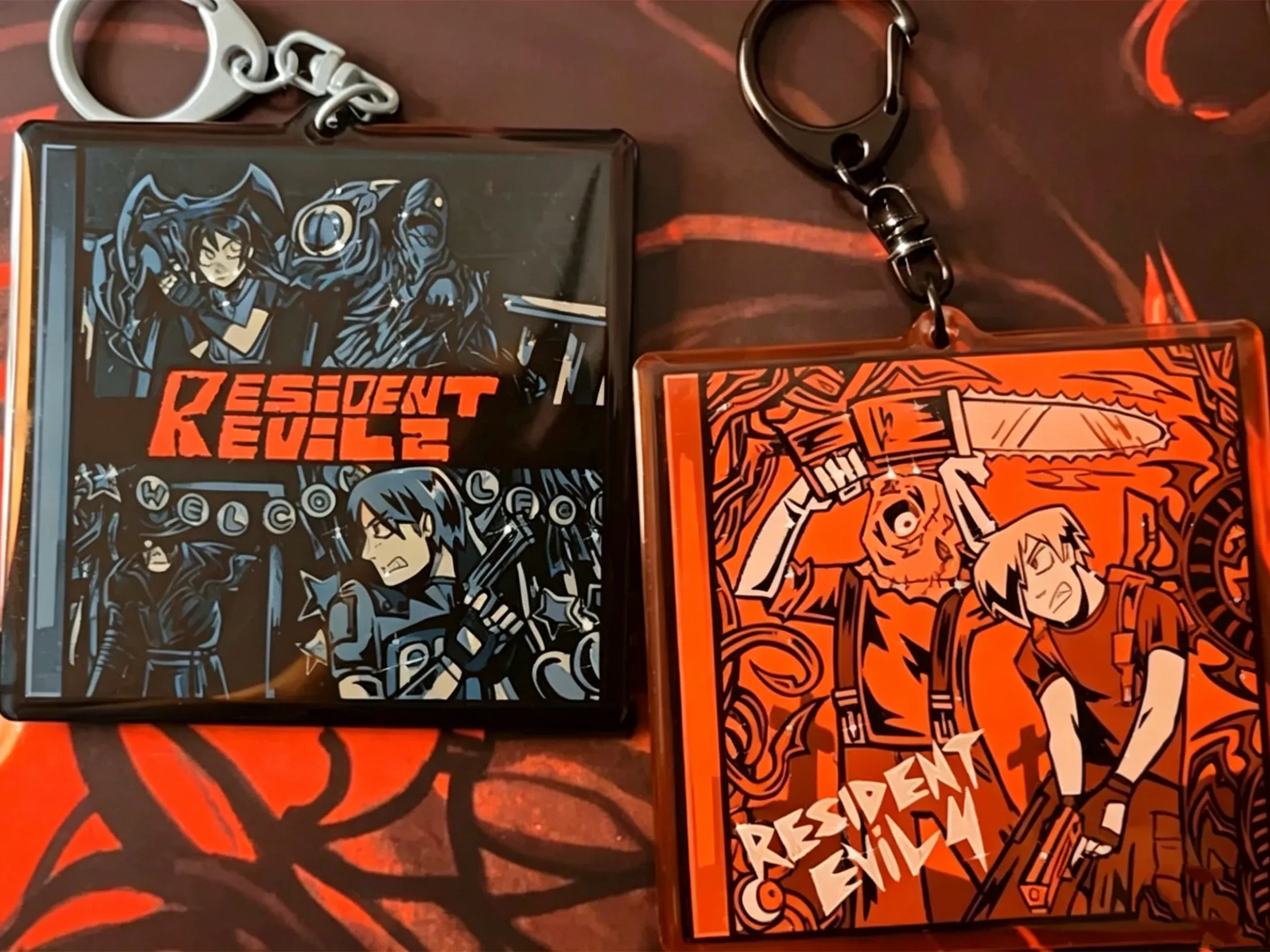 Resi*dent Evil Jewel Case Acrylic Keychain Set-RE2&RE4 Game Cover Art Acrylic Charms, Classic Horror Game Nostalgia Pendant
Resi*dent Evil Jewel Case Acrylic Keychain Set-RE2&RE4 Game Cover Art Acrylic Charms, Classic Horror Game Nostalgia Pendant