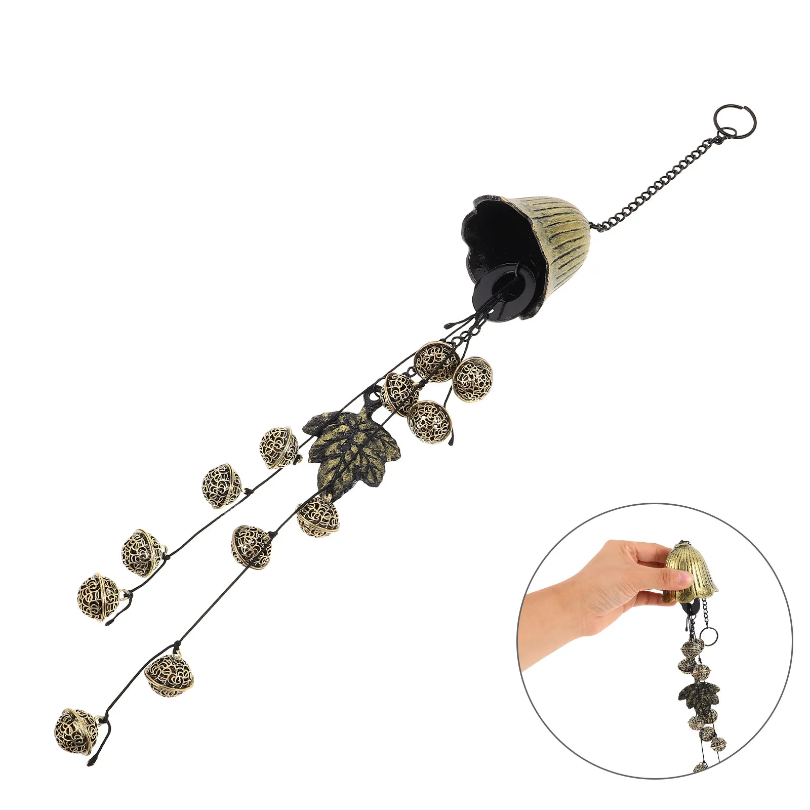 Witch Bell Wind Chime Retro Metal Door Knob Pendant Hanging Outdoor Garden Halloween Festival Decoration Soothing Sound Charm
Witch Bell Wind Chime Retro Metal Door Knob Pendant Hanging Outdoor Garden Halloween Festival Decoration Soothing Sound Charm