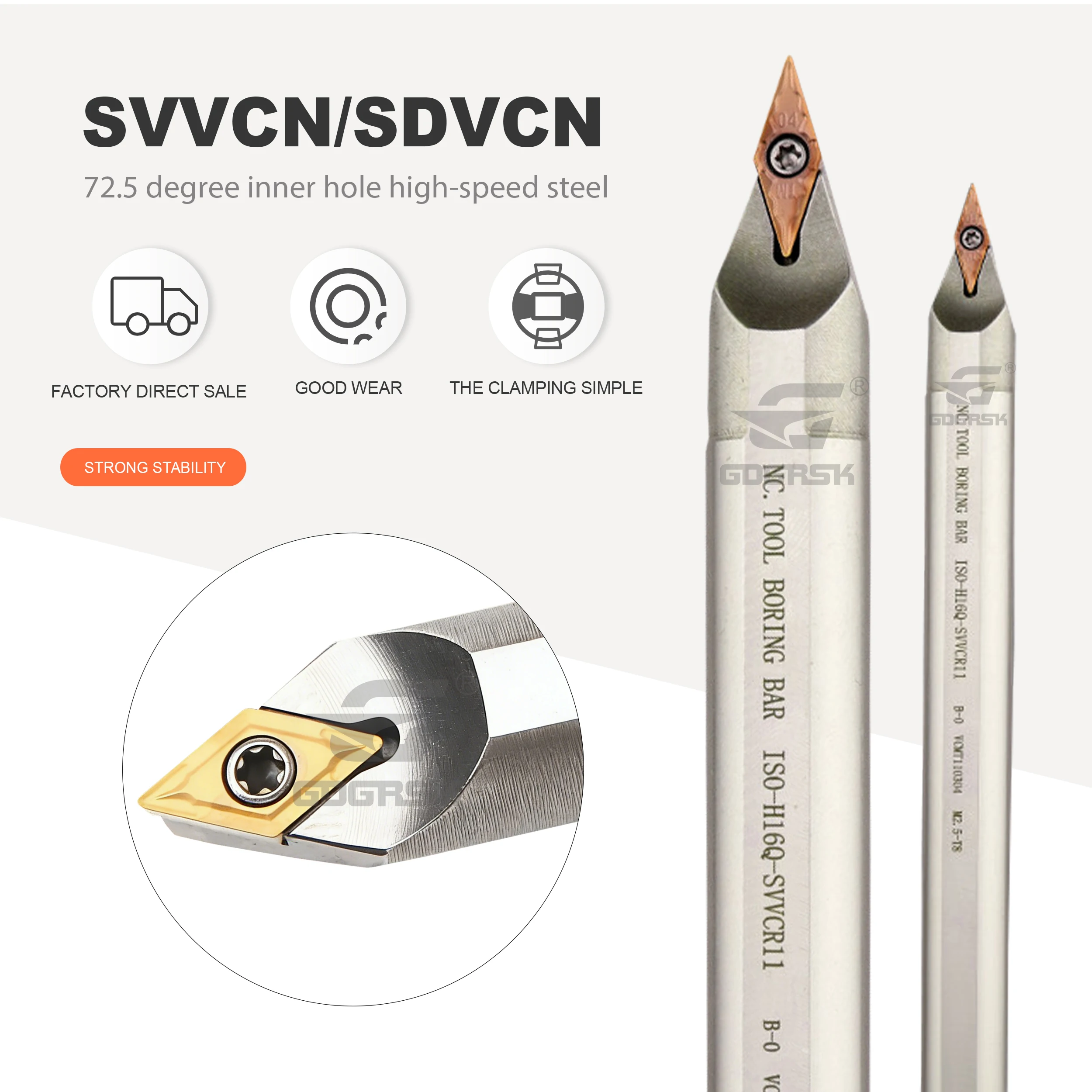 High Speed Steel Inner Hole Turning Tool Bar H08J-SVVCN08 H25S-SDVCN11 H20R-MTVNN16 S25R-MVVNN16 End Face Arc Machining Tool Rod
High Speed Steel Inner Hole Turning Tool Bar H08J-SVVCN08 H25S-SDVCN11 H20R-MTVNN16 S25R-MVVNN16 End Face Arc Machining Tool Rod