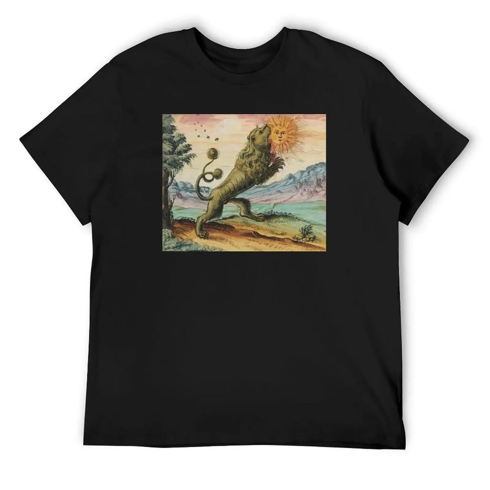 The Lion Eating The Sun Antique Alchemy Illustration T-Shirt graphic shirts new edition black t-shirts for men
The Lion Eating The Sun Antique Alchemy Illustration T-Shirt graphic shirts new edition black t-shirts for men