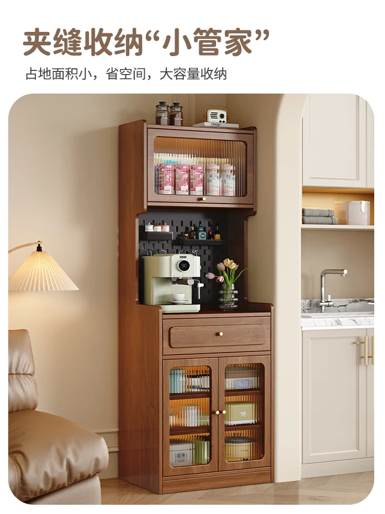 Nordic solid wood dining side cabinet integrated small apartment simple kitchen hole board
Nordic solid wood dining side cabinet integrated small apartment simple kitchen hole board