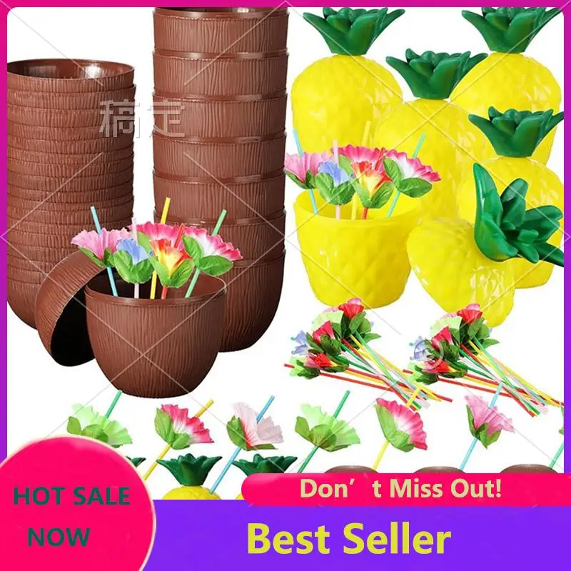 ABNL Hawaiian Summer Pineapple Coconut Drinking Cup Strawberry Shaped Juice Drink Cups For Birthday Wedding Beach Pool Party
ABNL Hawaiian Summer Pineapple Coconut Drinking Cup Strawberry Shaped Juice Drink Cups For Birthday Wedding Beach Pool Party