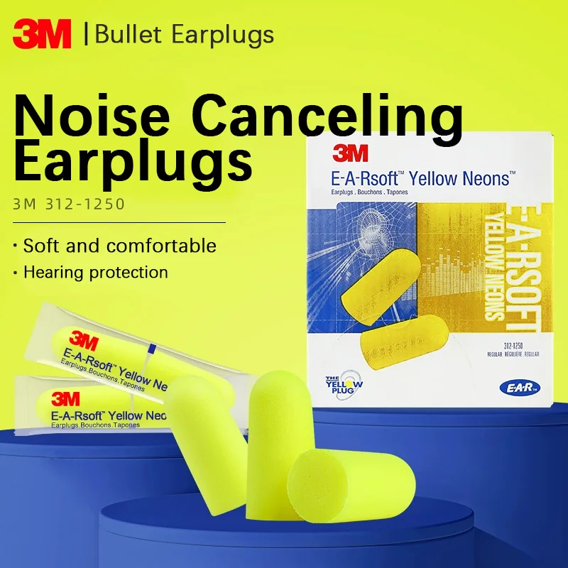 50 pairs】3M Noise Reduction Earplugs 312-1250 Soundproof Earplugs Sleep Study Factory Noise Protection Earplugs Hearing Protecti
50 pairs】3M Noise Reduction Earplugs 312-1250 Soundproof Earplugs Sleep Study Factory Noise Protection Earplugs Hearing Protecti