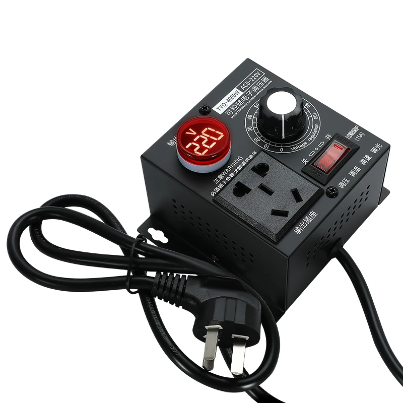 4000W high power thyristor electronic voltage regulator, motor fan electric drill speed governor
4000W high power thyristor electronic voltage regulator, motor fan electric drill speed governor