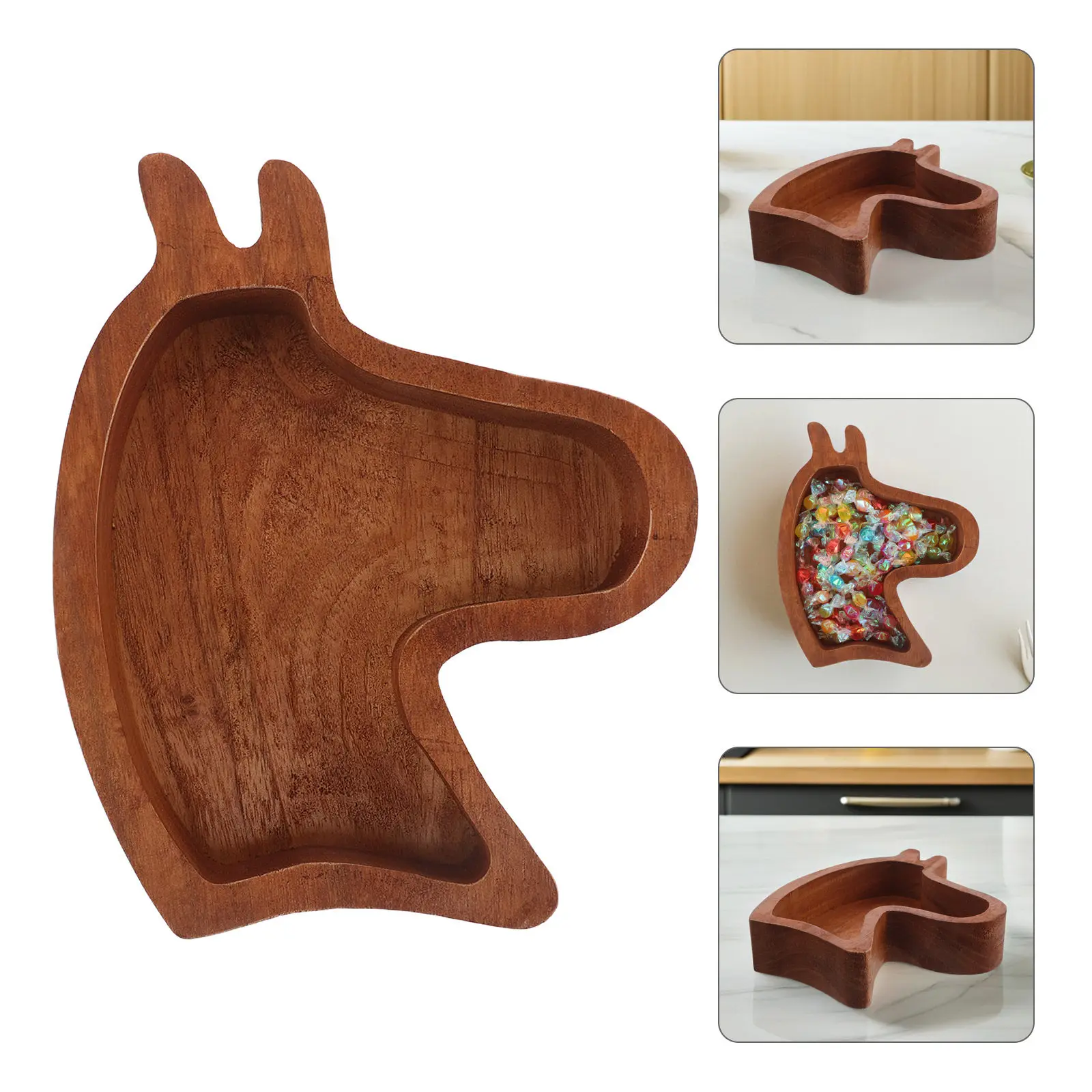 Horse Shaped Wooden Tray Decorative Wood Serving Tray for Dried Fruits Nuts Snacks Kitchen Coffee Table Display Plate
Horse Shaped Wooden Tray Decorative Wood Serving Tray for Dried Fruits Nuts Snacks Kitchen Coffee Table Display Plate