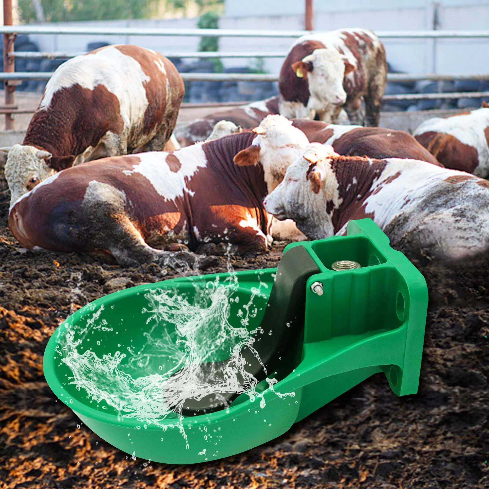 Water Bowl for Farm Animals Automatic Cow Drinking Water Bowl Livestock Waterer ABS Material for Cow Horse Donkey Sheep Cattle
Water Bowl for Farm Animals Automatic Cow Drinking Water Bowl Livestock Waterer ABS Material for Cow Horse Donkey Sheep Cattle