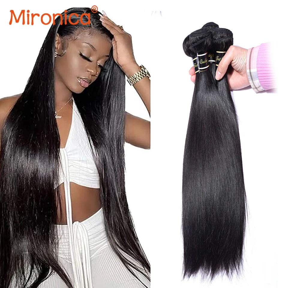 Straight Human Hair Bundles 100% Brazilian Hair 1/2/3/4 Natural Black 8-30 Inch Bundles Double Weft Weaving Remy Hair Extensions
Straight Human Hair Bundles 100% Brazilian Hair 1/2/3/4 Natural Black 8-30 Inch Bundles Double Weft Weaving Remy Hair Extensions