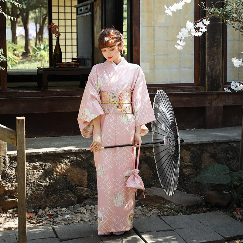 Sakura Girl Kimono Dress Moonlight Flower Japanese Style Yukata Bathrobe Women Floral Print Haori Japan Uniform Cosplay Costume
Sakura Girl Kimono Dress Moonlight Flower Japanese Style Yukata Bathrobe Women Floral Print Haori Japan Uniform Cosplay Costume