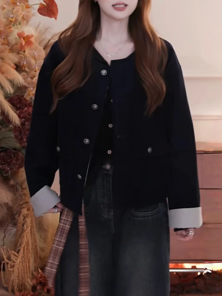 Повседневная бейсбольная куртка свободного кроя, модный женский топ из хлопка, теплая, для зимнего сезона, для офиса
Повседневная бейсбольная куртка свободного кроя, модный женский топ из хлопка, теплая, для зимнего сезона, для офиса