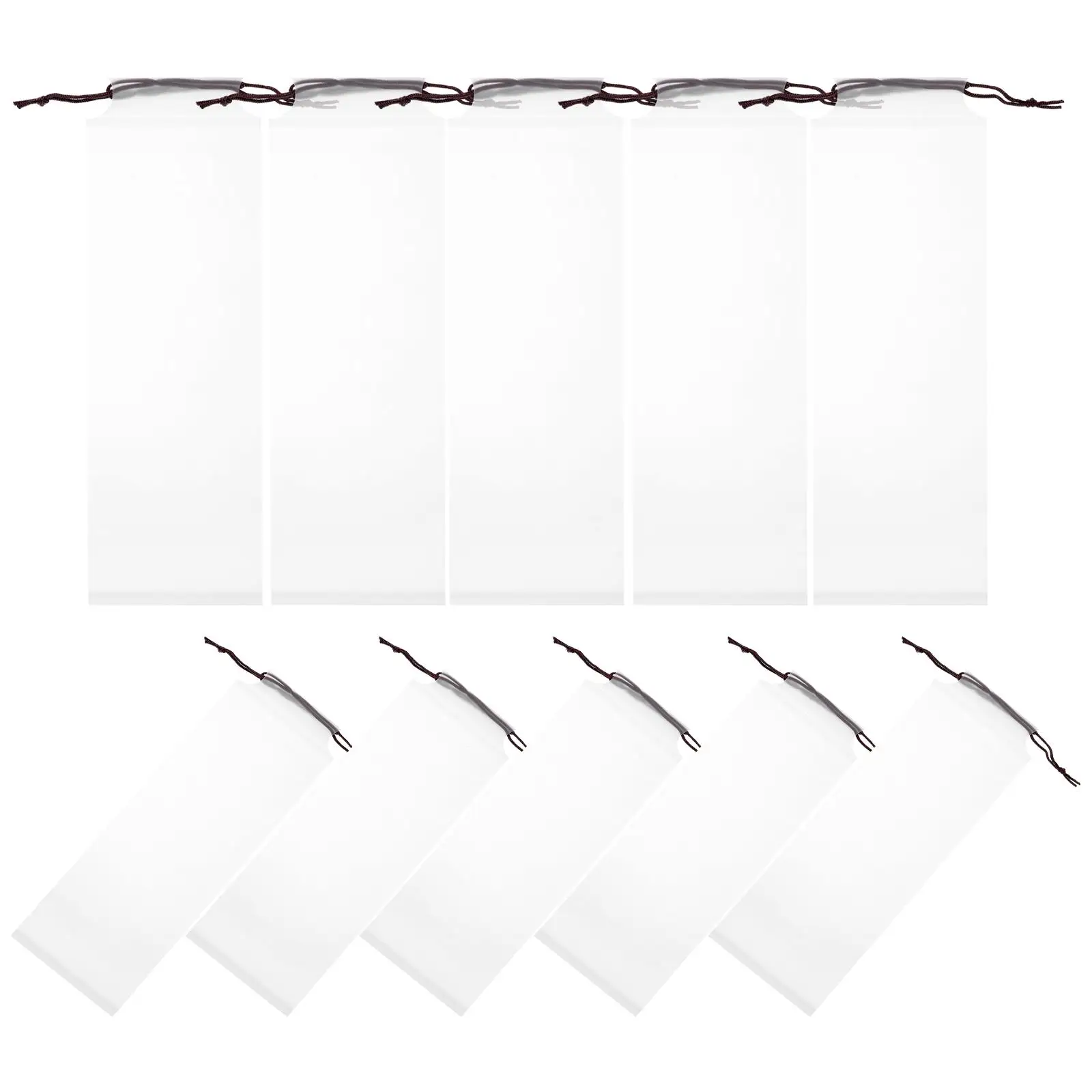 10 Pcs Umbrella Storage Bag Folding Cover Wet Holder Translucent Coffee Rope 12x37cm Drawstring Bags Portable Lightweight
10 Pcs Umbrella Storage Bag Folding Cover Wet Holder Translucent Coffee Rope 12x37cm Drawstring Bags Portable Lightweight