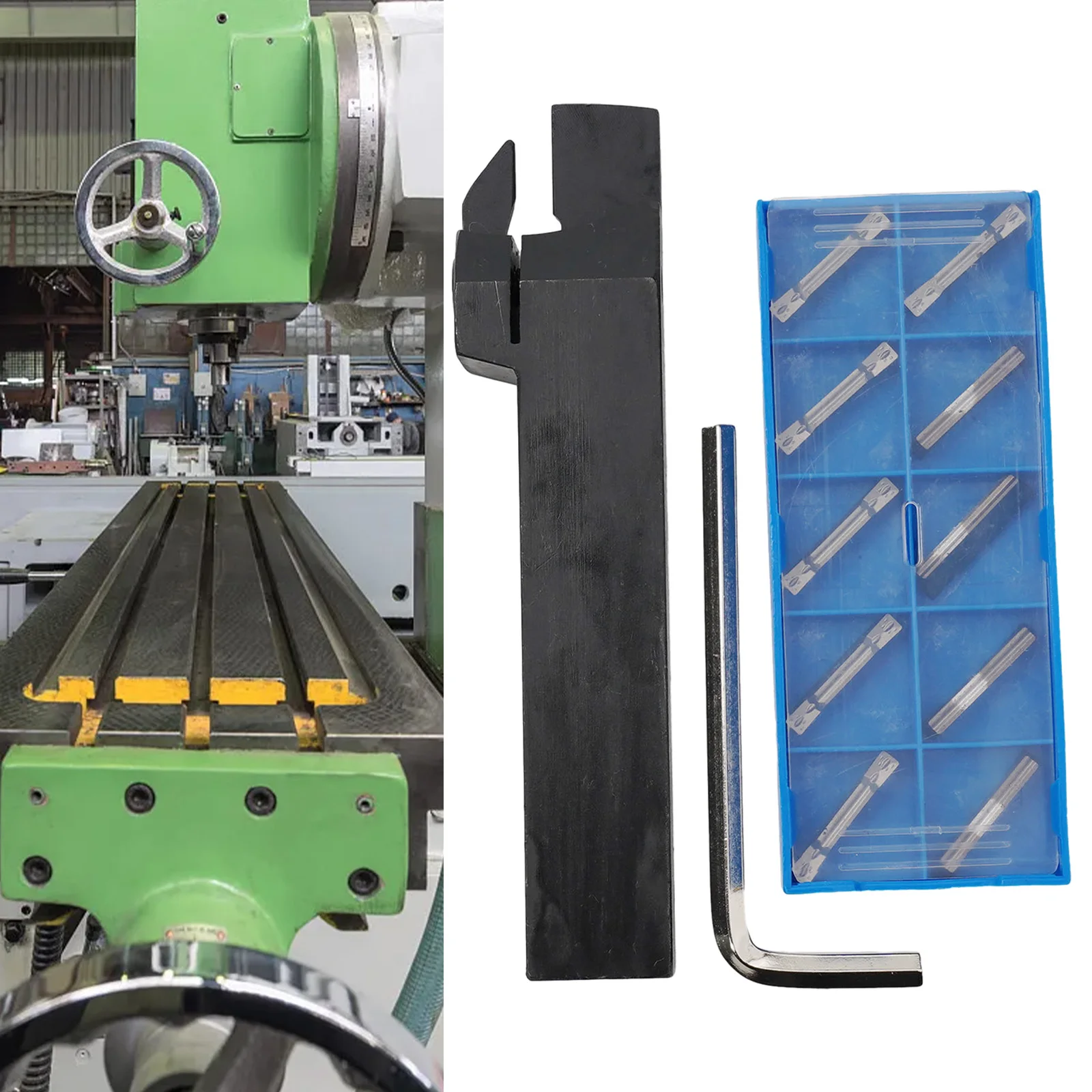 MGEHR20203 Lathe Turning Tool Holder for Grooving Cutting High Quality Alloy Steel 10 Gold MGMN300M Inserts Included
MGEHR20203 Lathe Turning Tool Holder for Grooving Cutting High Quality Alloy Steel 10 Gold MGMN300M Inserts Included