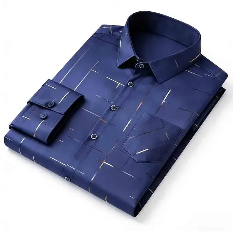 2026 High-End Men's Long Sleeve Button Shirt Fashion Grid Print Slim Fit Formal Casual Wear
2026 High-End Men's Long Sleeve Button Shirt Fashion Grid Print Slim Fit Formal Casual Wear