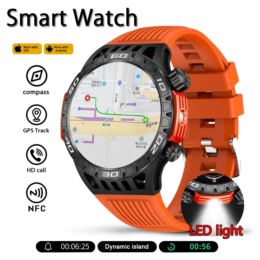 Смарт-часы для мужчин со светодиодной подсветкой, компас, спортивные часы с фитнес-трекером, IP68, водонепроницаемые, Bluetooth, умные часы для Android IOS
Смарт-часы для мужчин со светодиодной подсветкой, компас, спортивные часы с фитнес-трекером, IP68, водонепроницаемые, Bluetooth, умные часы для Android IOS