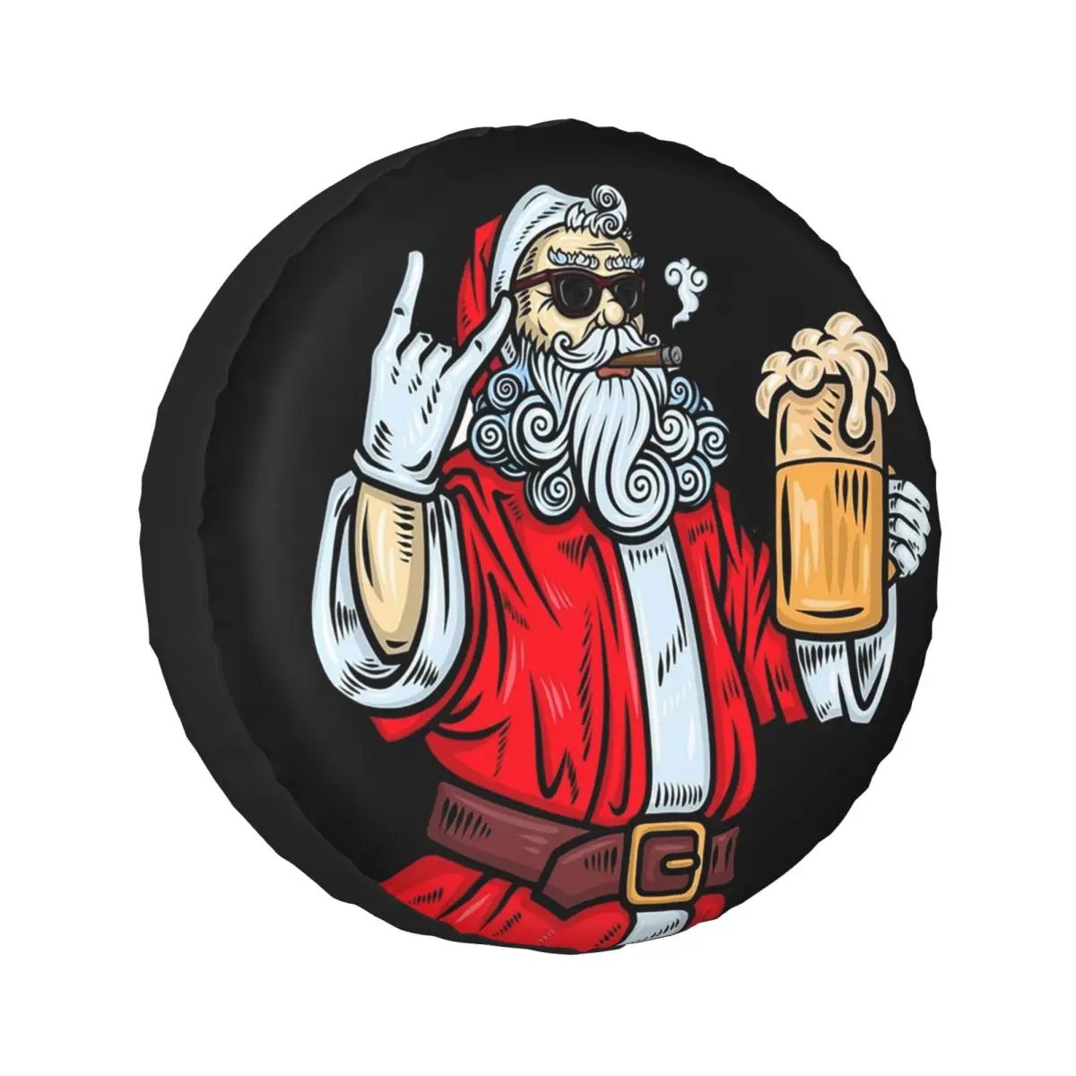Custom Bad Santa Claus, Rock, Beer And Cigar Spare Tire Cover for Car Trailer 4x4 Wheel Protector Covers 14" 15" 16" 17" Inch
Custom Bad Santa Claus, Rock, Beer And Cigar Spare Tire Cover for Car Trailer 4x4 Wheel Protector Covers 14" 15" 16" 17" Inch