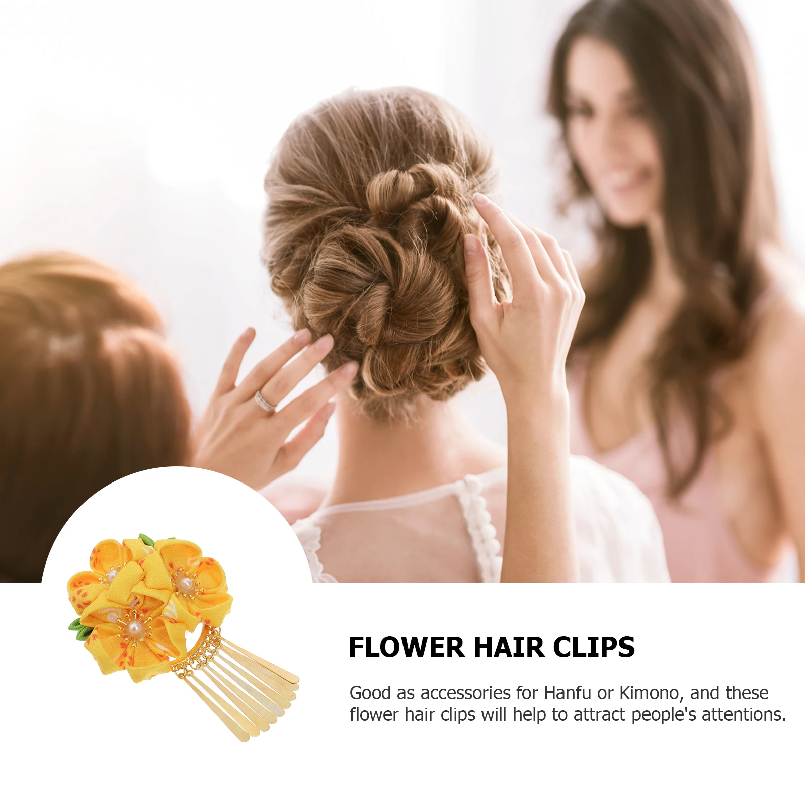 Japanese Style Floral Hair Clips Hanfu Tassel Barrette Decoration for Kimono Wedding Performance Travel Yellow
Japanese Style Floral Hair Clips Hanfu Tassel Barrette Decoration for Kimono Wedding Performance Travel Yellow