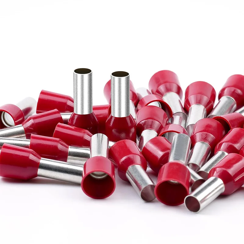 100 PCS AWG 8/10mm² E10-12 Wire Ferrules Insulated Copper Crimp Connectors, Crimp Pin Cord End Terminals Black Red
100 PCS AWG 8/10mm² E10-12 Wire Ferrules Insulated Copper Crimp Connectors, Crimp Pin Cord End Terminals Black Red