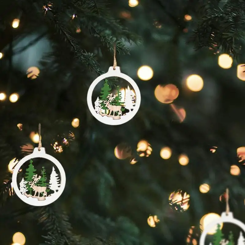 Christmas Reindeer Ornaments 6X Holiday Pendants With Christmas Tree Design Decorative Hollow Pendant For Tree Winter Farmhouse
Christmas Reindeer Ornaments 6X Holiday Pendants With Christmas Tree Design Decorative Hollow Pendant For Tree Winter Farmhouse