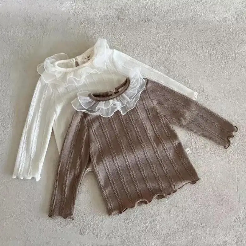 2024 Spring New Baby Girl Lace Collar Shirts Infant Long Sleeve T Shirts Children Bottoming Tee Toddler Clothes Kids Cotton Tops
2024 Spring New Baby Girl Lace Collar Shirts Infant Long Sleeve T Shirts Children Bottoming Tee Toddler Clothes Kids Cotton Tops