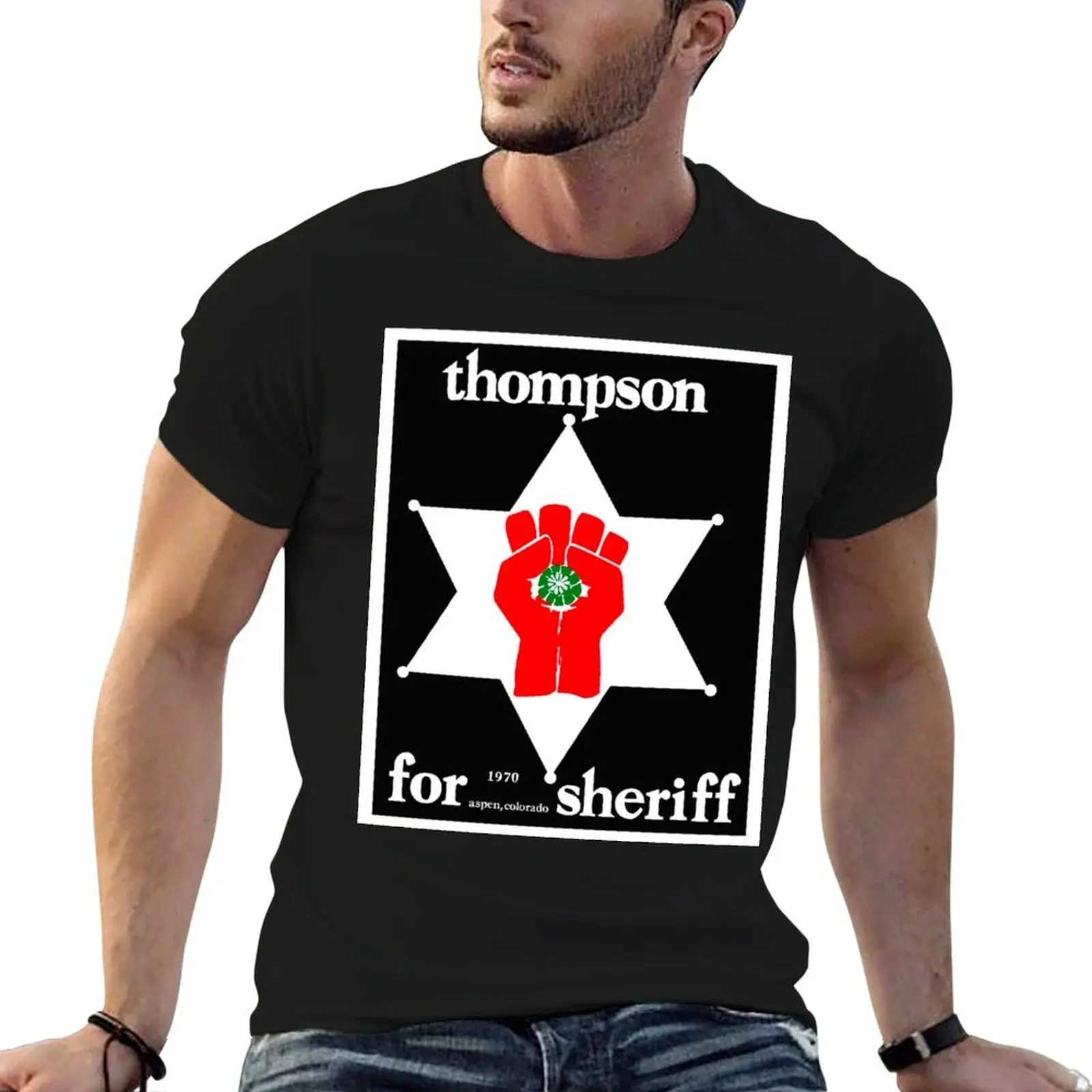 Hunter S. Thompson for Sheriff 1970 T-Shirt man t shirt designer anime tshirt men t shirt cotton 100% T-shirt
Hunter S. Thompson for Sheriff 1970 T-Shirt man t shirt designer anime tshirt men t shirt cotton 100% T-shirt