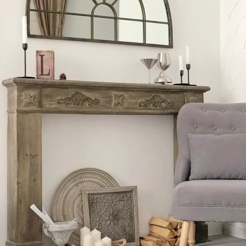 305N American French style rural retro solid wood fireplace decoration cabinet, photography props, homestay clothing store
305N American French style rural retro solid wood fireplace decoration cabinet, photography props, homestay clothing store