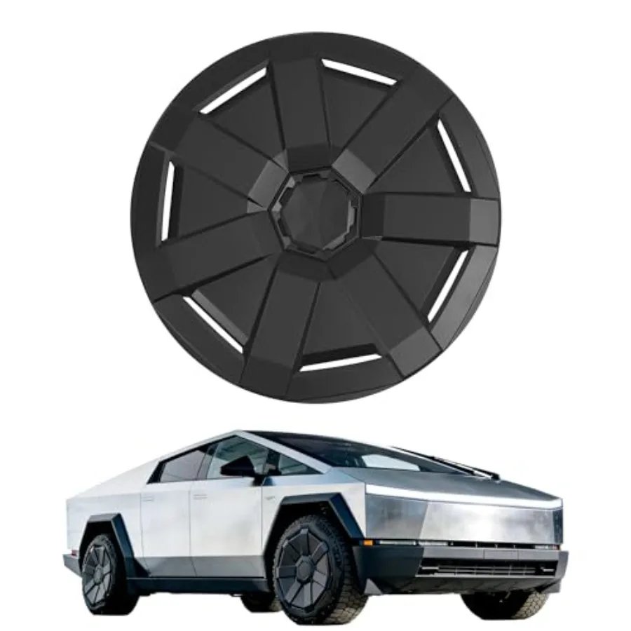 Wheel Cover Compatible with Tesla Cybertruck Wheel Hubcaps Wheels Rims Cover Replacement Plastic PP Painted Matte Black
Wheel Cover Compatible with Tesla Cybertruck Wheel Hubcaps Wheels Rims Cover Replacement Plastic PP Painted Matte Black