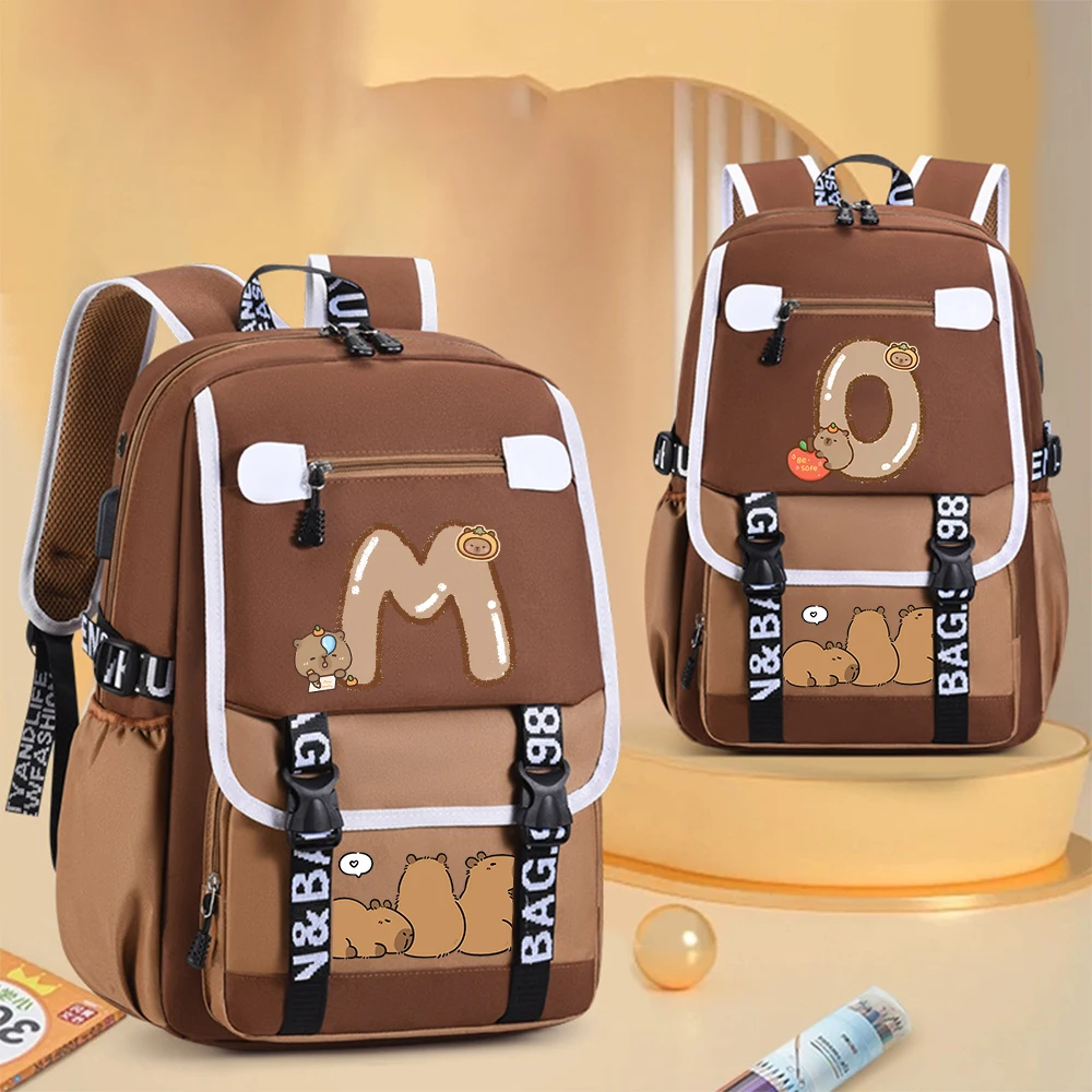 capybara Letter A-z Women SchoolBag Outdoor Sports Shoulder Bag Large Capacity Travel Bag Backpacks Schoolbag for Teenage
capybara Letter A-z Women SchoolBag Outdoor Sports Shoulder Bag Large Capacity Travel Bag Backpacks Schoolbag for Teenage