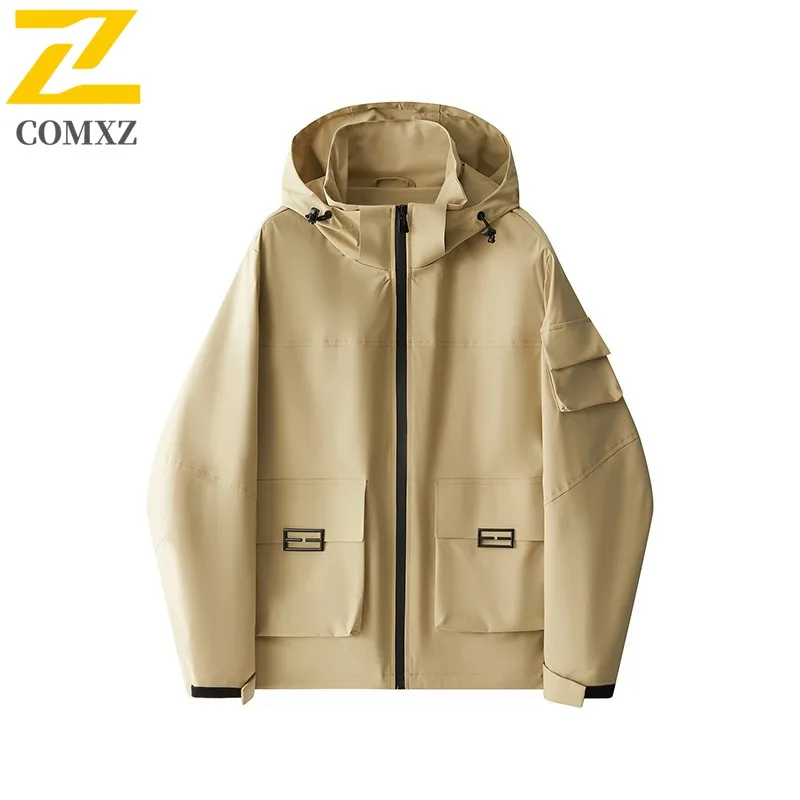 Outdoor Casual Rainproof Jacket Men's Autumn Bike Cyclin Camping Waterproof Windproof Hooded Coats Couple's Japanese Pocket Coat
Outdoor Casual Rainproof Jacket Men's Autumn Bike Cyclin Camping Waterproof Windproof Hooded Coats Couple's Japanese Pocket Coat