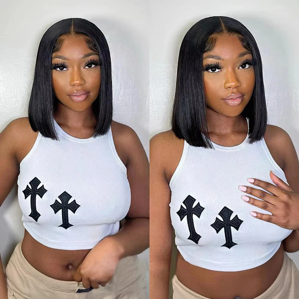 Glueless 13x4 Lace Front Wig Straight Short Bob Brazilian Human Hair 13x6 HD Lace Wear and Go Bob For Black Women Ready To Wear
Glueless 13x4 Lace Front Wig Straight Short Bob Brazilian Human Hair 13x6 HD Lace Wear and Go Bob For Black Women Ready To Wear