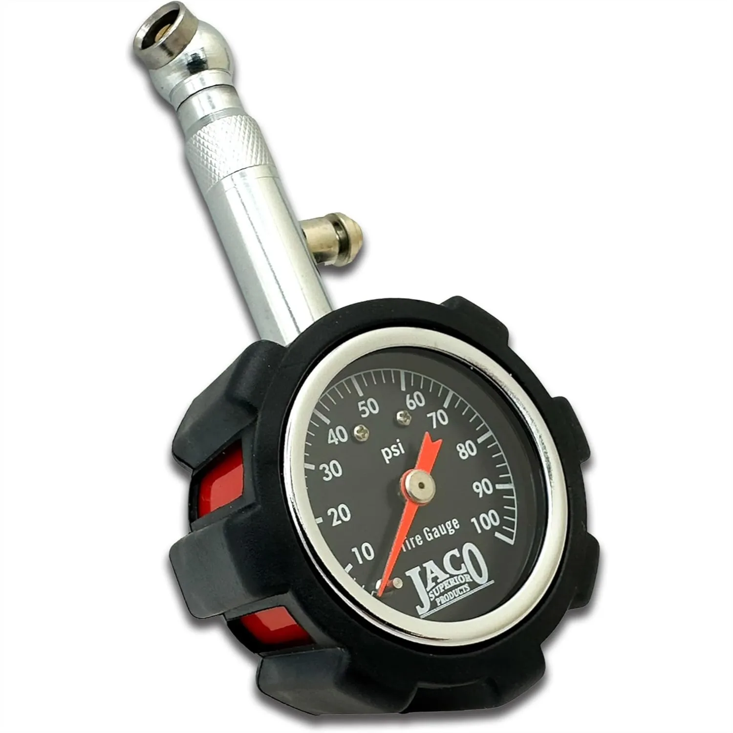 Deluxe Tire Pressure Gauge 100 PSI with Swivel Chuck and Bleeder Valve for Cars Trucks SUVs
Deluxe Tire Pressure Gauge 100 PSI with Swivel Chuck and Bleeder Valve for Cars Trucks SUVs