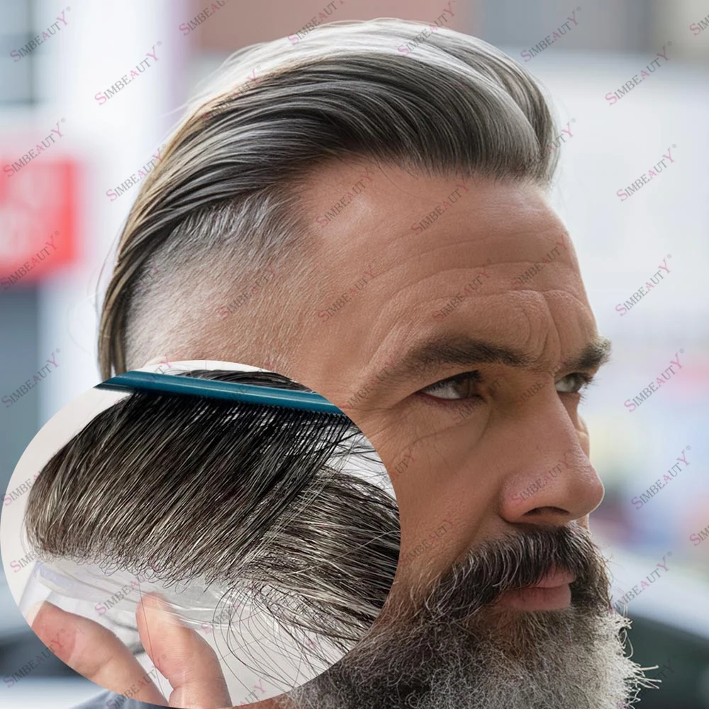 Супертонкий парик из полиуретана для мужчин, с низкой плотностью, из натуральных человеческих волос, блонд/серый, незаметный, с естественной линией роста волос, 90% плотность, 0.02 мм
Супертонкий парик из полиуретана для мужчин, с низкой плотностью, из натуральных человеческих волос, блонд/серый, незаметный, с естественной линией роста волос, 90% плотность, 0.02 мм