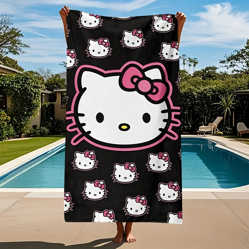 Hello Kitty Beach Towel Single Sided 2D Print Quick Dry Microfiber Towel for Pool Beach Swimming Cute Kawaii Vibe for Kitty Fans
Hello Kitty Beach Towel Single Sided 2D Print Quick Dry Microfiber Towel for Pool Beach Swimming Cute Kawaii Vibe for Kitty Fans