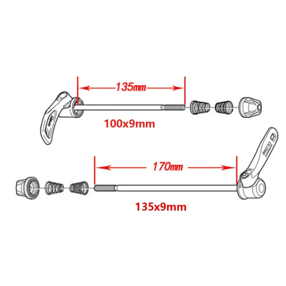 Road Quick Release Skewers Sports 1 Pair Outdoor QR Lever Aluminum Alloy Bicycle Hub Mountain Bike Accessories
Road Quick Release Skewers Sports 1 Pair Outdoor QR Lever Aluminum Alloy Bicycle Hub Mountain Bike Accessories