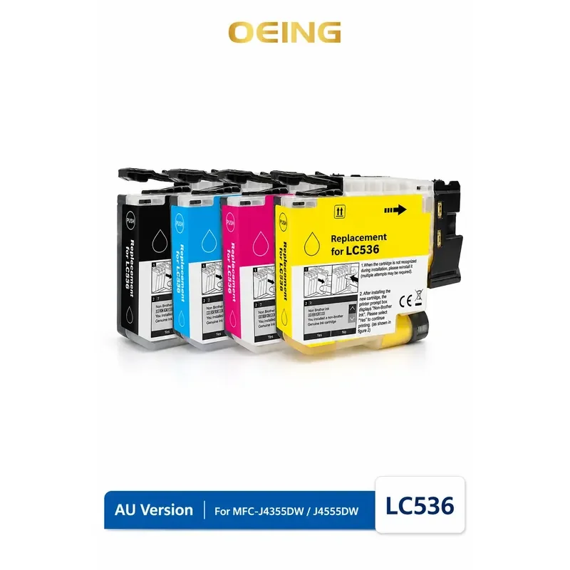 For Brother LC536 LC536XL Ink Cartridge Compatible with MFC J4355DW J4555DW Printer
For Brother LC536 LC536XL Ink Cartridge Compatible with MFC J4355DW J4555DW Printer