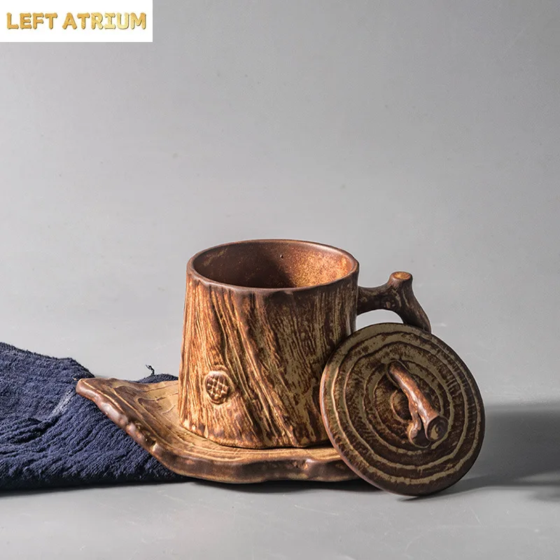 Handmade Stoneware Coffee Cup with Handle Handmade Coffee Mug Creative Retro Art Raft Cup Japanese Style
Handmade Stoneware Coffee Cup with Handle Handmade Coffee Mug Creative Retro Art Raft Cup Japanese Style